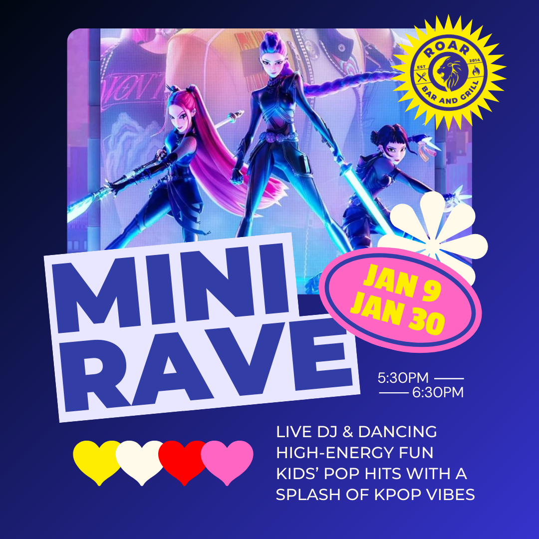 Kids Mini Rave at ROAR Bar and Grill Family Restaurant in Bibra Lake