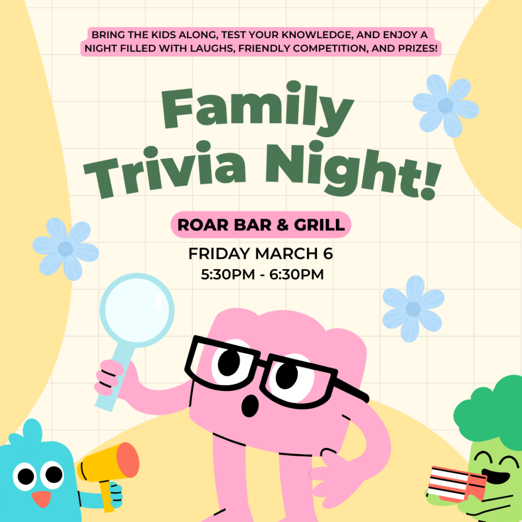 Family Trivia Night Event at ROAR Bar & Grill in Perth