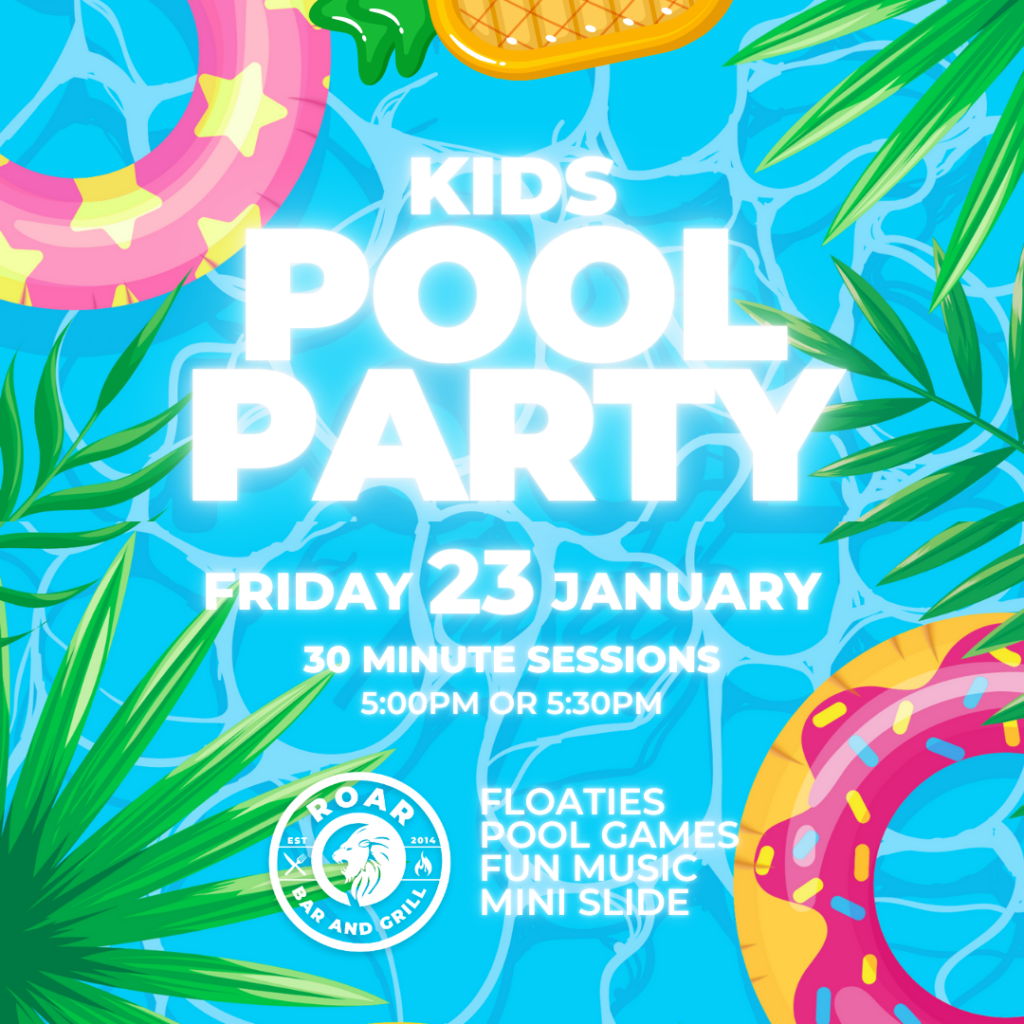 Kids Pool Party at ROAR Bar and Grill Family Restaurant in Bibra Lake