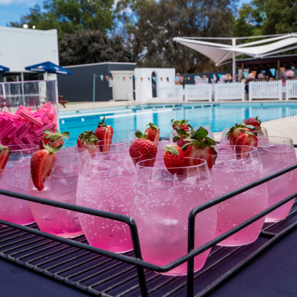 Cocktail and drinks tray served at ROAR Bar and Grill in Bibra Lake