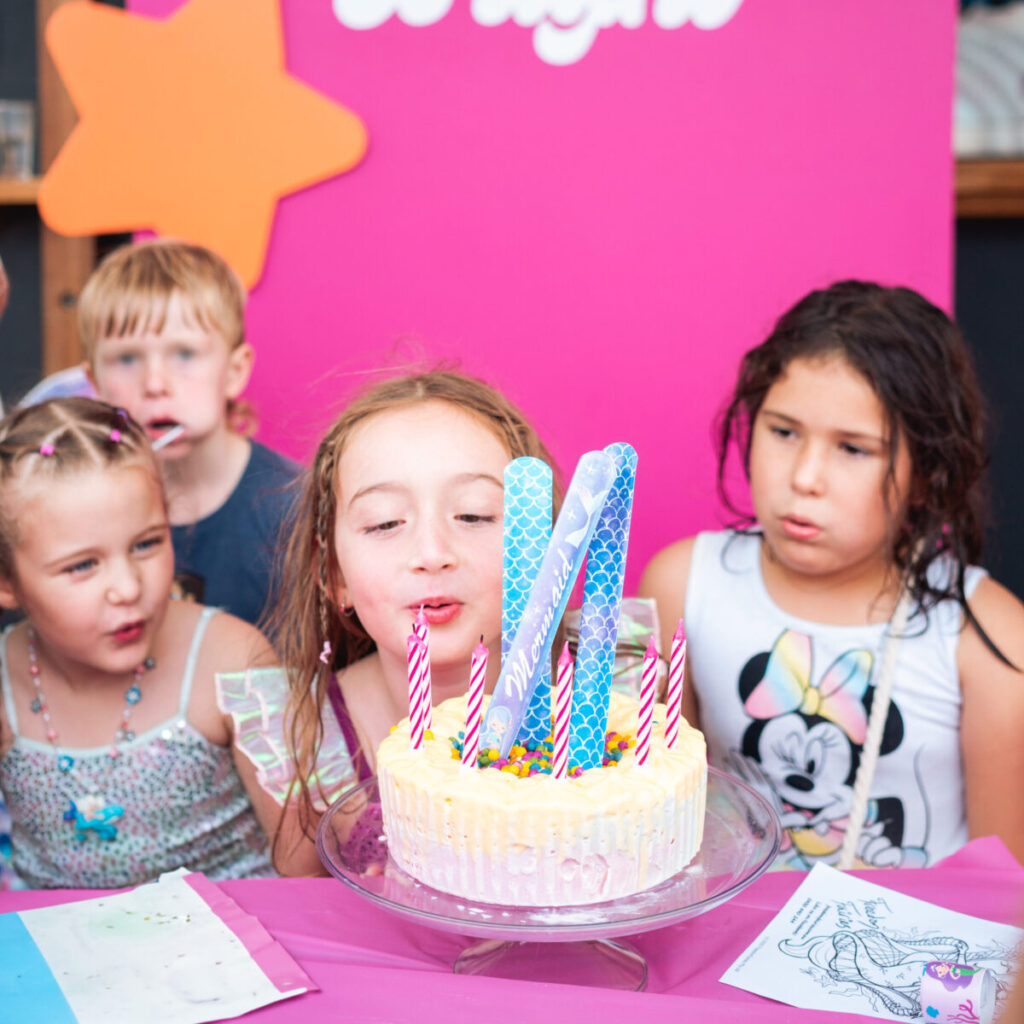 Little girl celebrating her birthday party at ROAR Bar and Grill in Bibra Lake