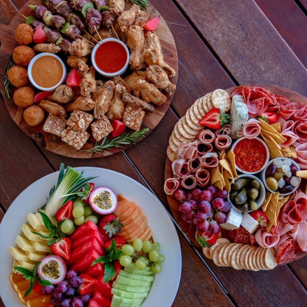 Assorted birthday catering platters at ROAR Bar and Grill in Bibra Lake