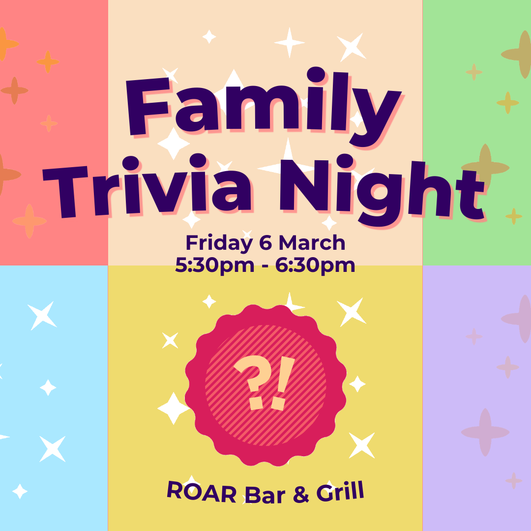 Family Trivia Night Event at ROAR Bar & Grill in Perth